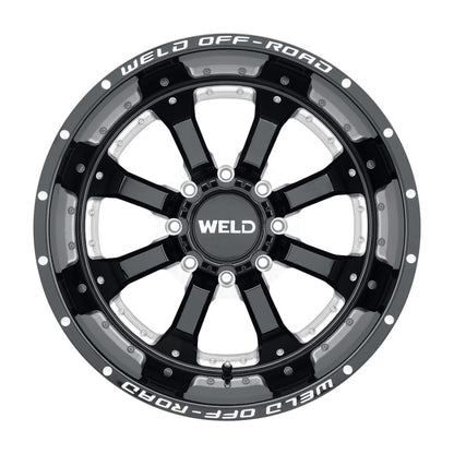 Weld Off-Road W125 20X9 Granada Six 6X139.7 ET00 BS5.00 Gloss Black MIL 106.1 W12509084500
