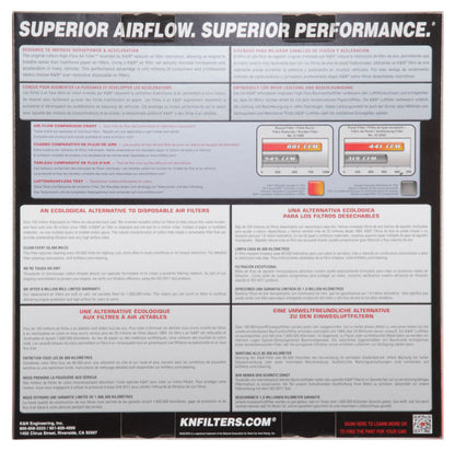 K&N Replacement Drop In Air Filter - 14in OD / 12in ID / 4in H w/ Wire E-3750