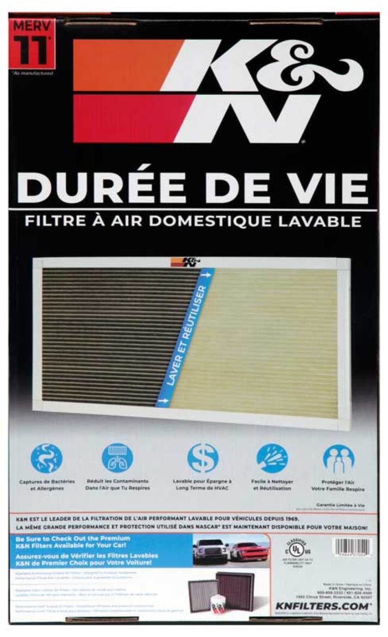 K&N HVAC Filter - 12 X 20 X 1 HVC-11220