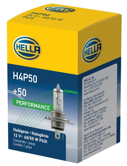 Hella Bulb H4 12V 60/55W P43t T4.625 +50 H4P50