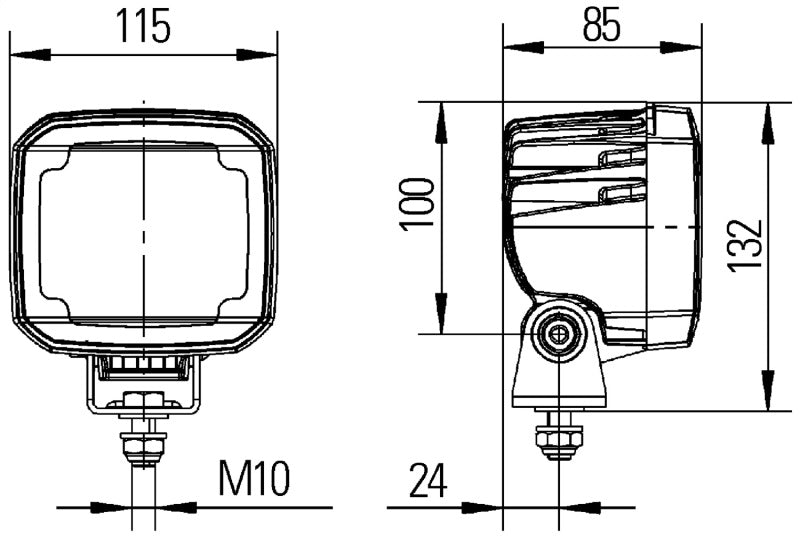Hella Work Lamp Wa 0Gr Md1224 Dt Ub 1Ga 995506031