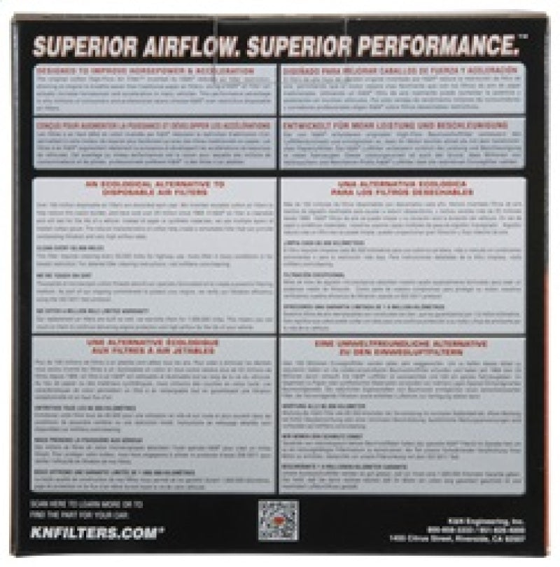 K&N 15-18 Audi A4 L4-1.4L 18-20 A5/RS5 2021 Q5 F/I Drop In Replacement Air Filter E-0646