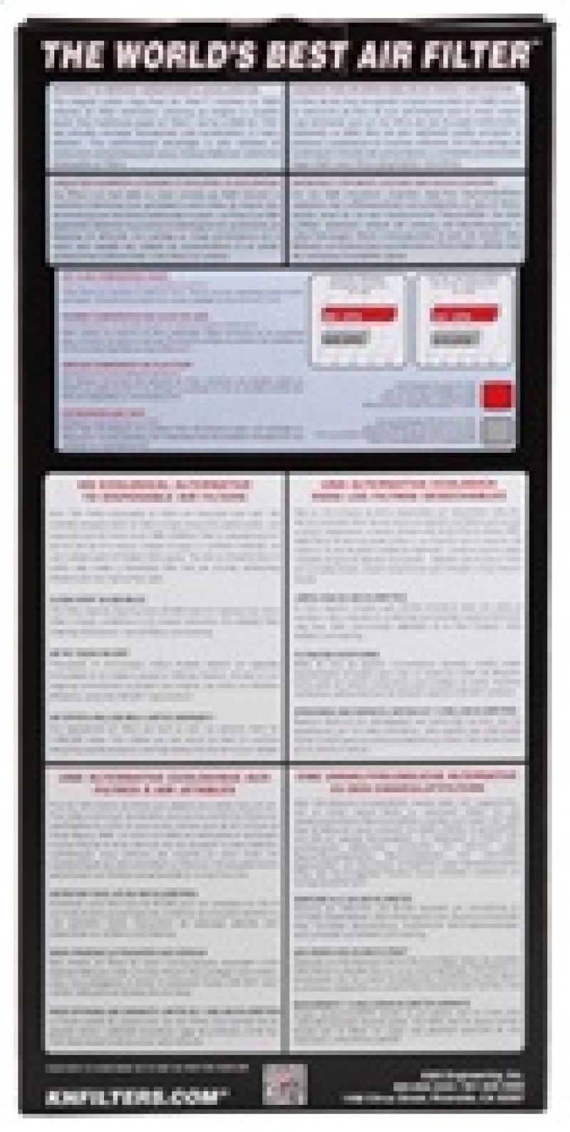 K&N Replacement Air Filter NISSAN FRONTIER 2.5L - L4; 2005-2010 33-2324