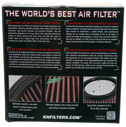 K&N Harley Davidson Non-US Models 1995-1999 Air Filter HD-1396
