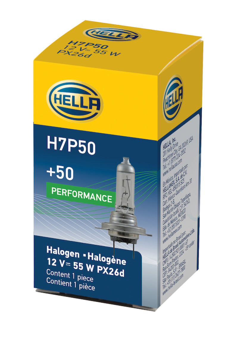 Hella Bulb H7 12V 55W Px26D T4625 +50 H7P50