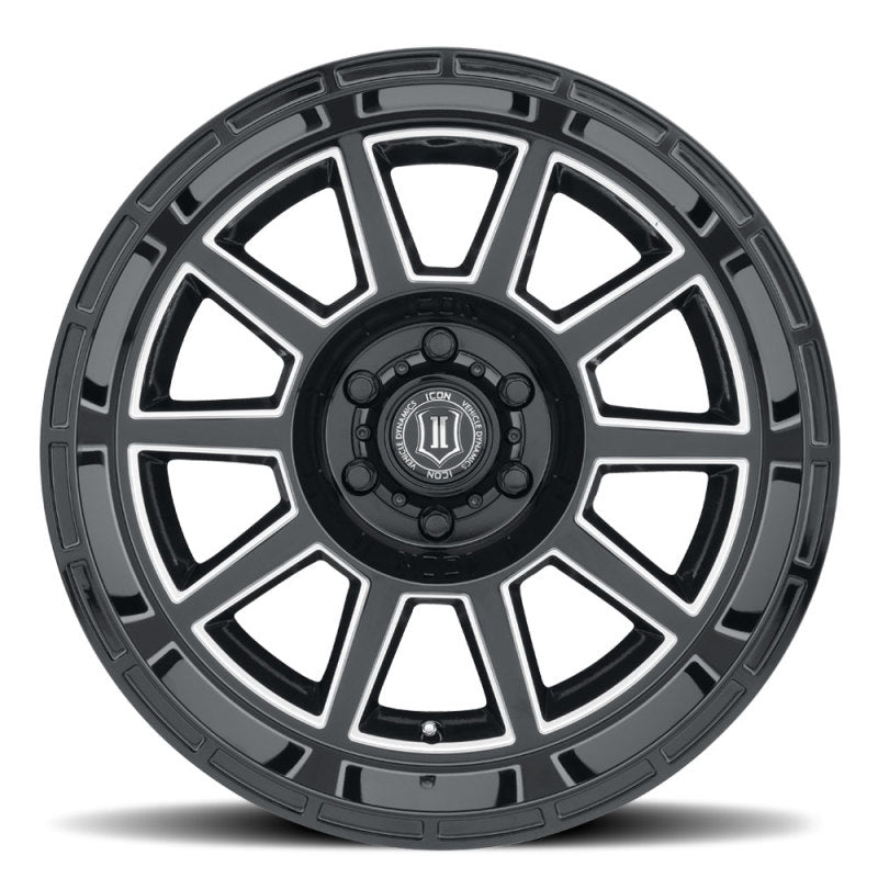 ICON Recoil 20x10 6x135 -24mm Offset 4.5in BS Gloss Black Milled Spokes Wheel 6220106345GBMW