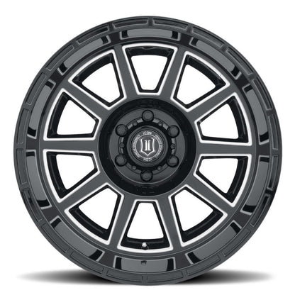 ICON Recoil 20x10 6x135 -24mm Offset 4.5in BS Gloss Black Milled Spokes Wheel 6220106345GBMW