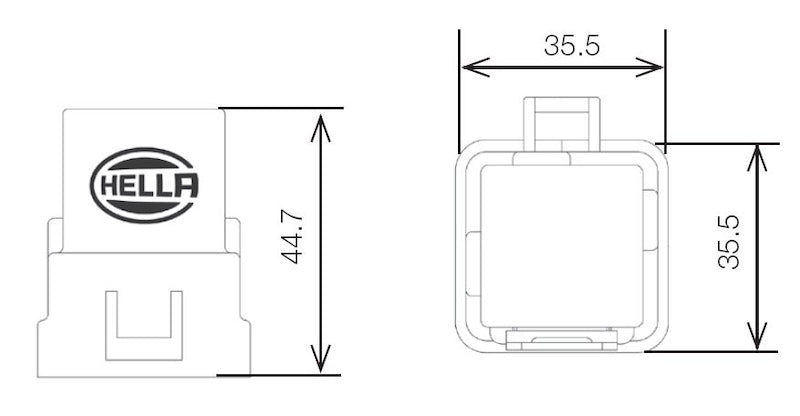 Hella Relay 12V 20/40A Spdt Res Wthr 007794327