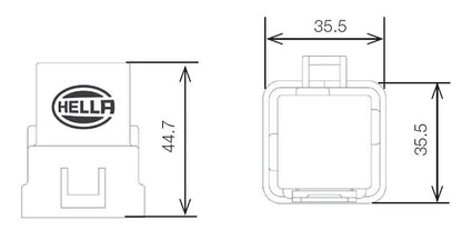 Hella Relay 12V 20/40A Spdt Res Wthr 007794327