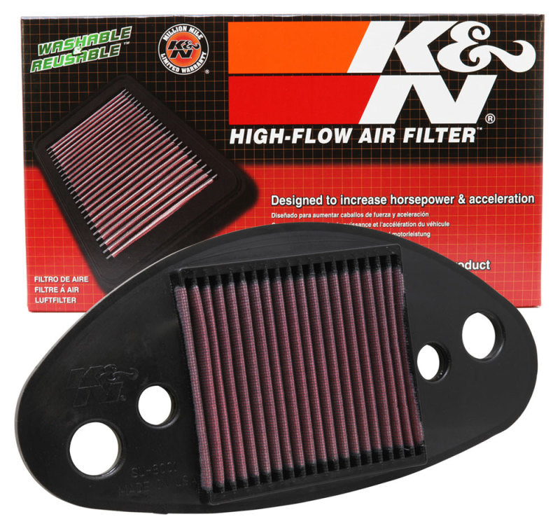 K&N Replacement Air Filter for 01-04 Suzuki VL800LC Intruder / 05-08 Boulevard SU-8001