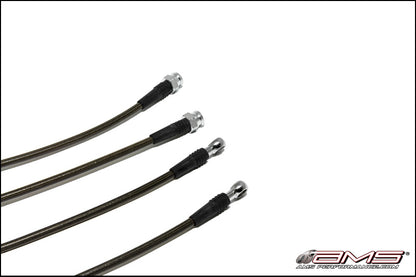 AMS Performance 08-15 Mitsubishi EVO X Stainless Steel Brake Lines (4 Lines) AMS.04.01.0004-1