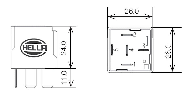 Hella Relay 24V 10/20A Spdt Res 007903007