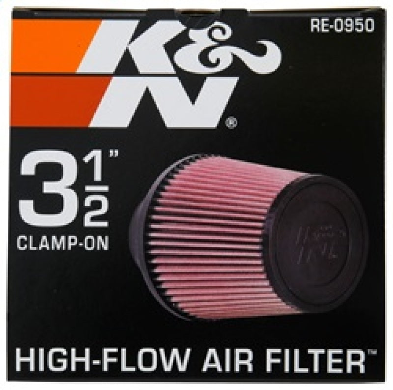 K&N Universal Rubber Filter 3 1/2inch ID FLG / 6inch Base / 4-5/8inch Top / 6inch Height RE-0950