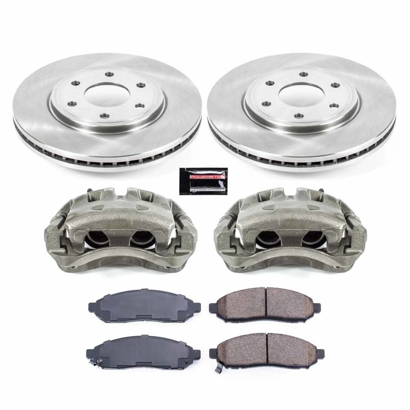 Power Stop Z17 Evolution Plus Stock Replacement Brake Kits with Calipers KCOE8324