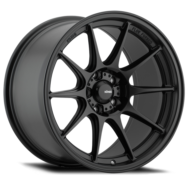 Konig Dekagram 18x8.5 5x114.3 ET45 Semi-Matte Black DK88514455