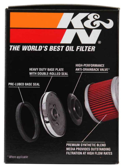 K&N Oil Filter 02-10 Harley Davidson VRSC 3in OD x 3.844in Height KN-174C