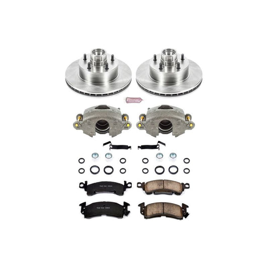 Power Stop Z17 Evolution Plus Stock Replacement Brake Kits with Calipers KCOE2908