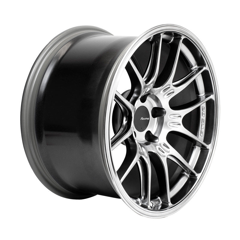 Enkei GTC02 18x10.5 5x114.3 15mm Offset 75mm Bore Hyper Silver Wheel 534-8105-6515HS