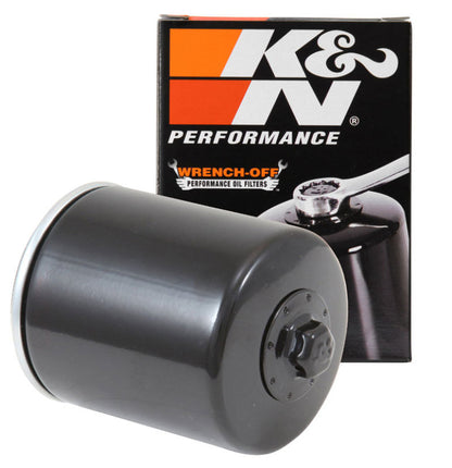 K&N Harley Davidson / Buell 3in OD x 4.063in H Black Oil Filter KN-171B