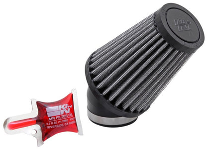 K&N Universal Rubber Filter Round Tapered 3in Base OD x 2in Top OD x 4in H - 73-78 Honda ATC90 R-1100