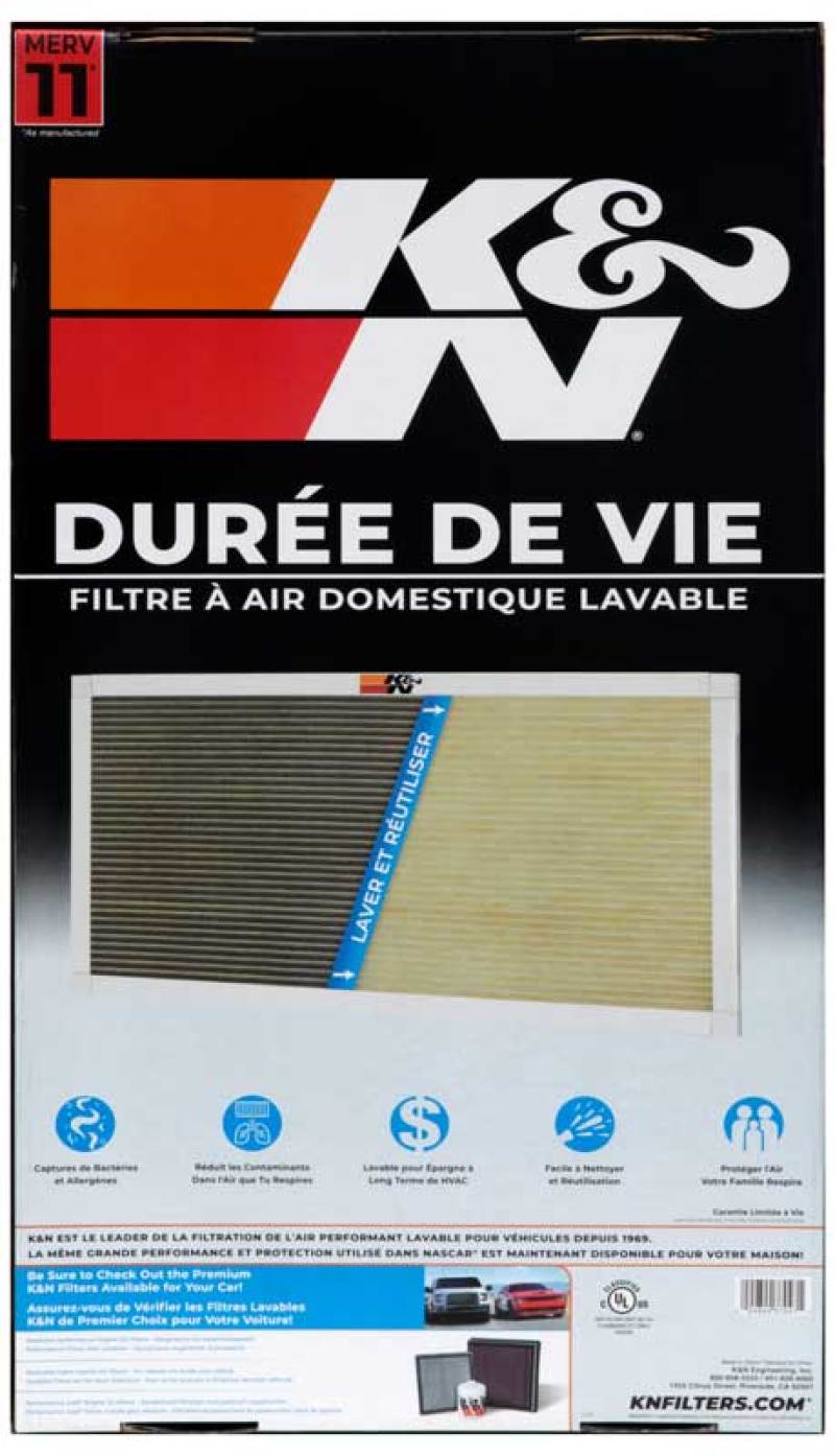 K&N HVAC Filter - 14 x 25 x 1 HVC-11425