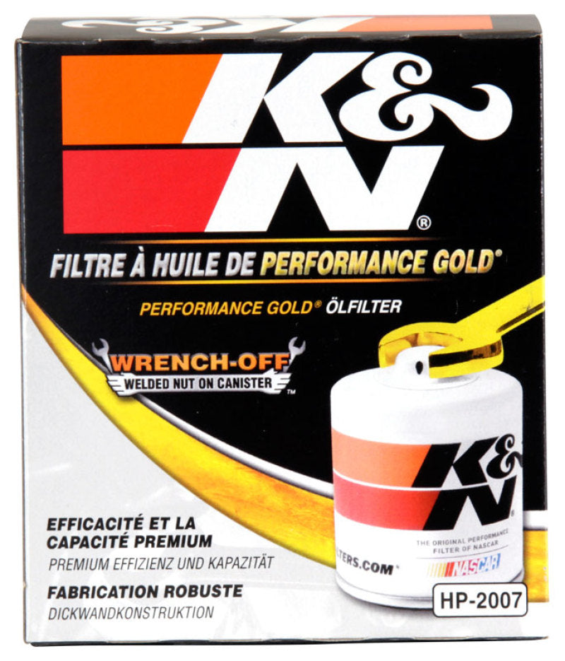 K&N Oil Filter OIL FILTER; AUTOMOTIVE HP-2007