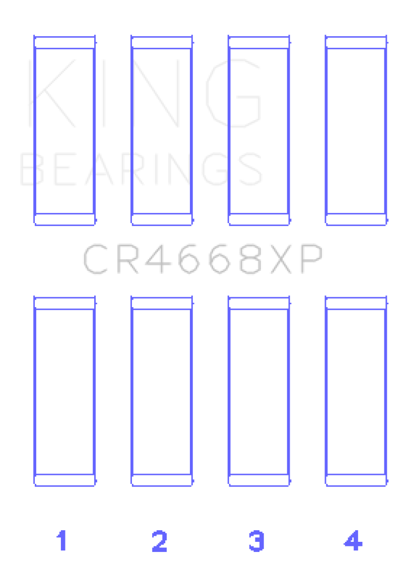 King XP-Series Rod Bearings CR4668XP