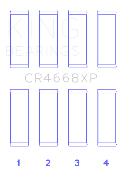 King XP-Series Rod Bearings CR4668XP