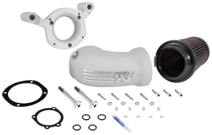 K&N 08-17 Harley-Davidson Touring Models Performance Air Intake System - Silver 63-1134S