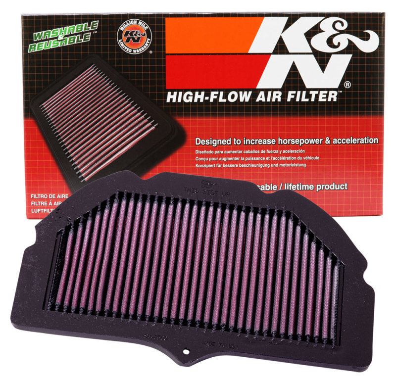 K&N 00-03 Suzuki GSXR6GSXR750 750 / 01-04 GSXR1000 1000 / 01-03 GSXR600 600 Replacement Air Filter SU-7500