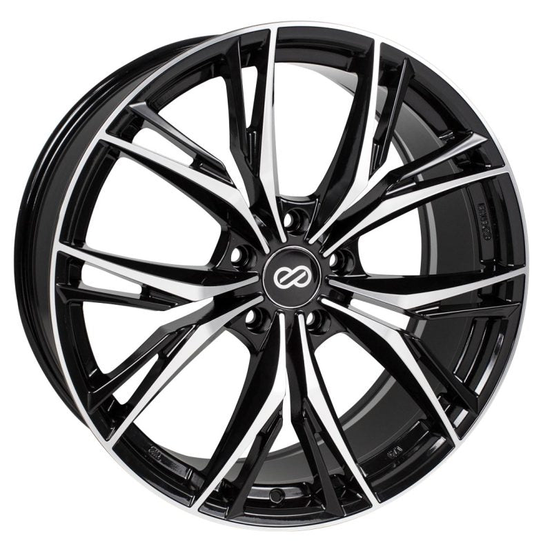 Enkei ONX 17x7.5 5x114.3 45mm Offset 72.6mm Bore Black Machined Wheel 505-775-6545BKM
