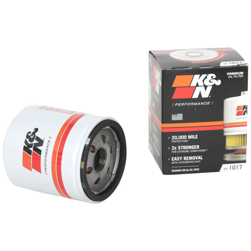K&N 3.74inch / 2.98 OD Performance Gold Oil Filter HP-1017