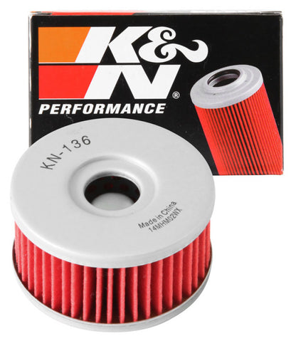 K&N Suzuki / Betamotor 2.375in OD x 1.25in H Oil Filter KN-136