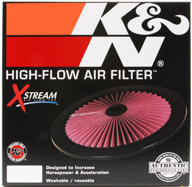 K&N X-Stream Top Filter X-Stream 14in OD - Red 66-1401XR