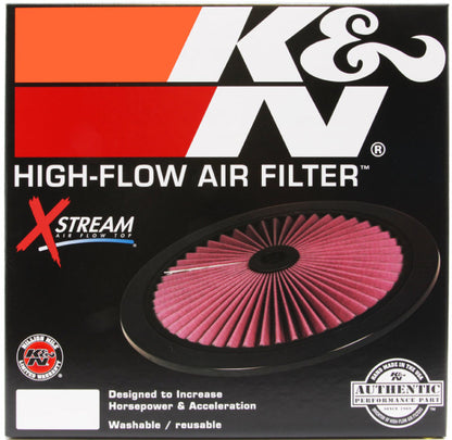 K&N X-Stream Top Filter X-Stream 14in OD - Red 66-1401XR