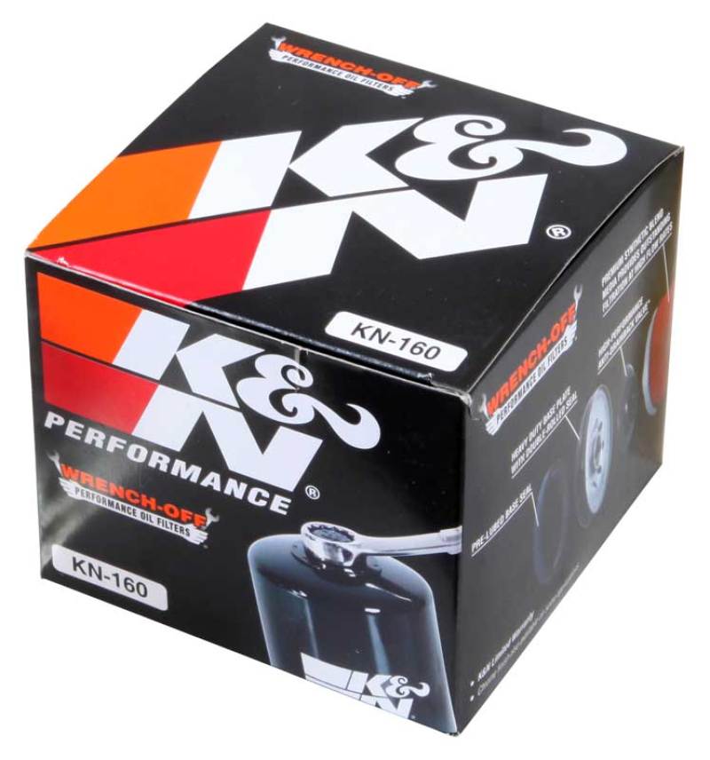 K&N Oil Filter for 2005-2014 BMW K1200 GT/R/RS/S/ K1300 GT/R/S/ R1200 GS/R/RT S1000RR KN-160