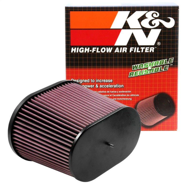 K&N Universal Air Filter - Oval Straight - 3.688in Flange ID x 10.25in Base O/S Length x 7.875in H RC-5178