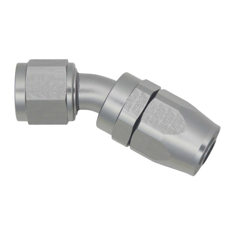 DeatschWerks 10AN Female Swivel 30-Degree Hose End CPE - Anodized Titanium 6-02-0824