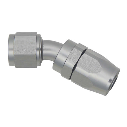 DeatschWerks 10AN Female Swivel 30-Degree Hose End CPE - Anodized Titanium 6-02-0824