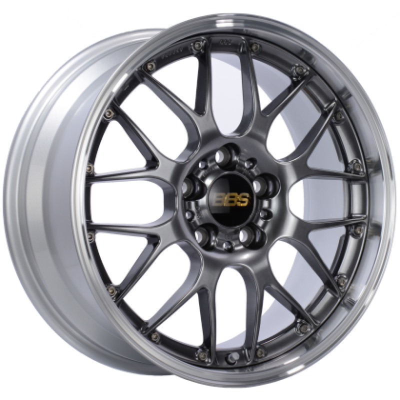 BBS RS-GT 20x9.5 5x114.3 ET38 Diamond Black Center Diamond Cut Lip Wheel -82mm PFS/Clip Required RS968DBPK