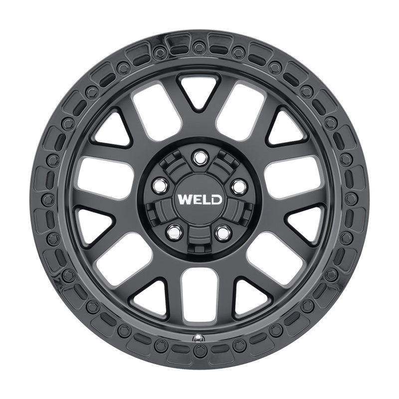 Weld Off-Road W104 17X9.0 Cinch 5X114.3 5X127 ET-12 BS4.50 Satin Black Gloss Black 78.1 W10479026450