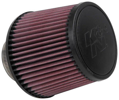 K&N Filter Universal Rubber Filter 3in Flange ID 6in Base OD 5.125in Top OD 5in Height RU-3570