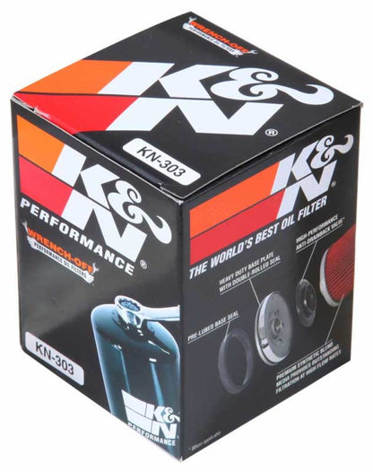K&N Honda / Kawasaki / Yamaha / Polaris / Victory 2.688in OD x 3.344in H Oil Filter KN-303