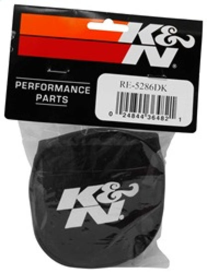 K&N Black Drycharger Rectangle Straight Air Filter Wrap - Black RE-5286DK