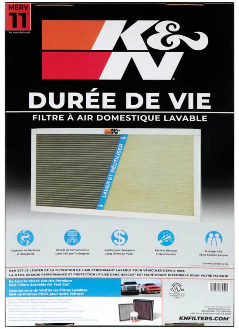 K&N HVAC Filter - 14 x 20 x 1 HVC-11420