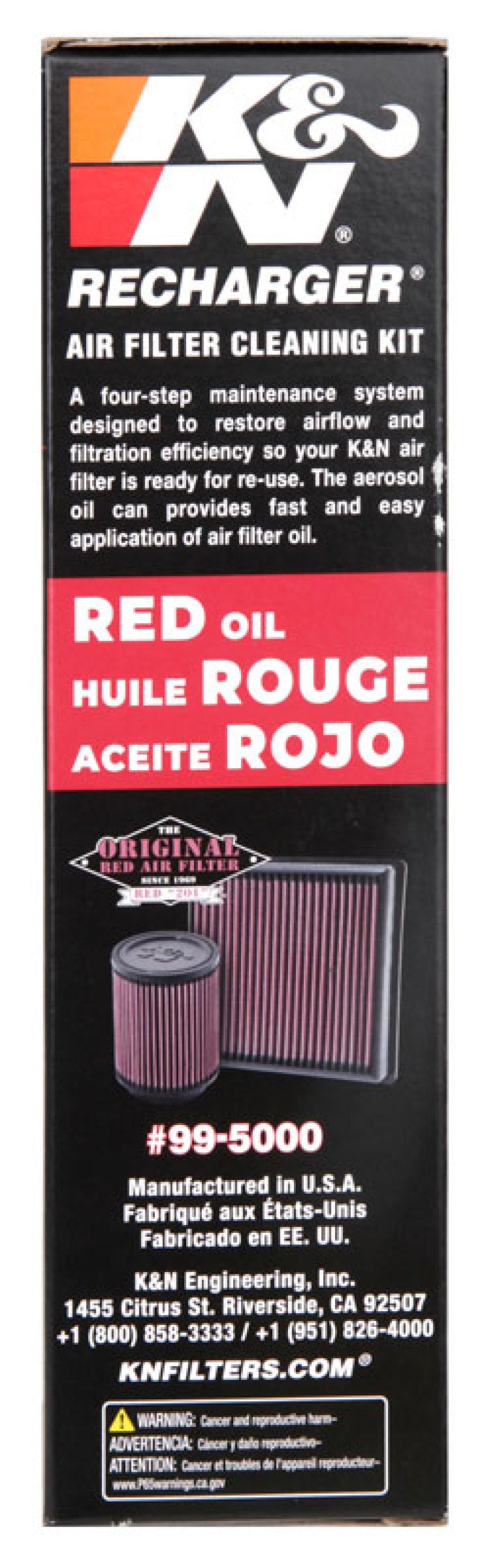 K&N Aerosol Oil Recharger Service Kit 99-5000