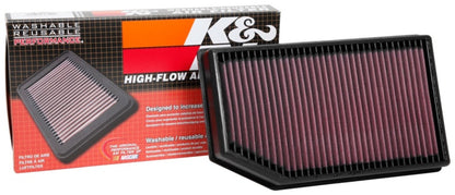 K&N 2018 Jeep Wrangler JL 2.0L/3.6L F/I Drop In Air Filter 33-5076