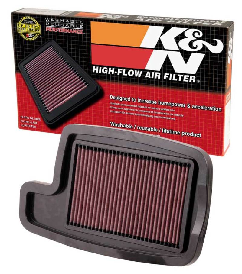 K&N Arctic Cat 12.813in O/S L x 7.5in O/S W x .875in H Replacement Air Filter AC-4004