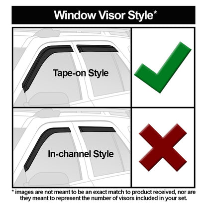 Westin Tape-On Slim Wind Deflectors 72-37412