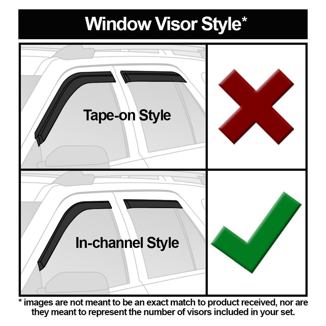 Putco Element Tinted Window Visors 580137